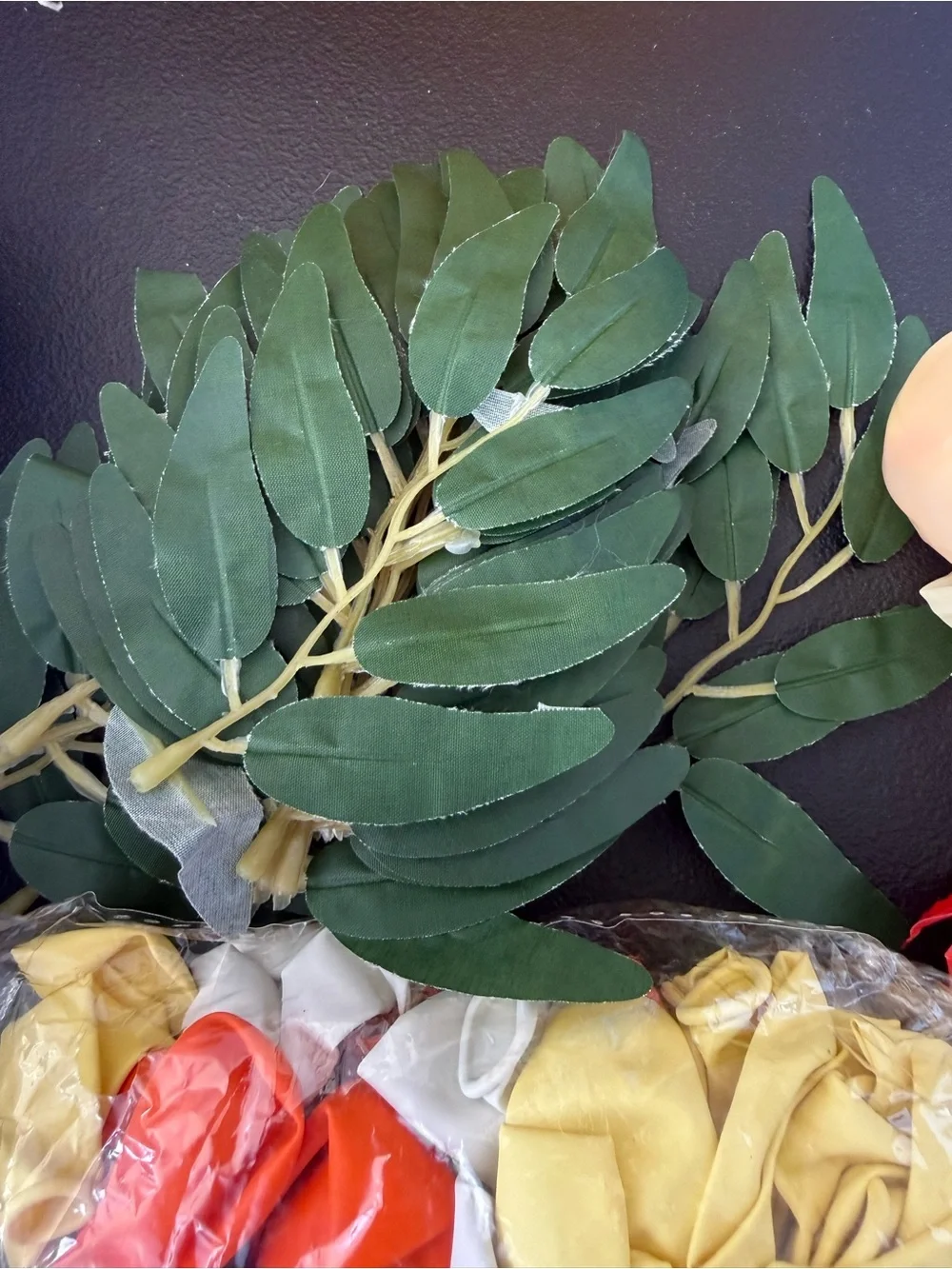 Sunshine Party Balloon Garland Kit with Faux Greenery